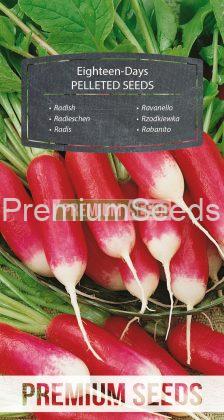 Radish Eighteen-Days - PELLETED SEEDS