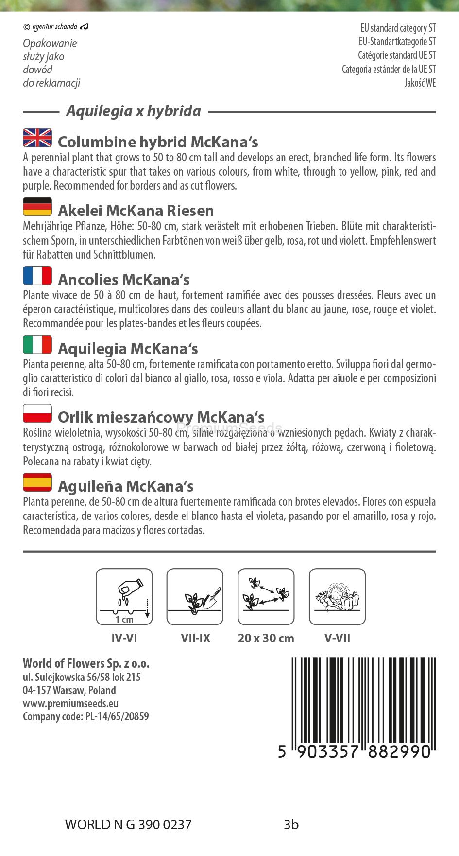WORLD N G 390 0237.indd Orlik mieszańcowy McKana's – nasiona