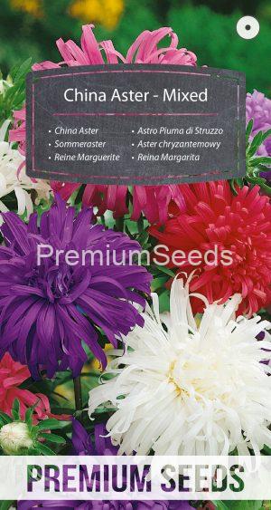 China Aster - Ostrich Feather - Mixed - seeds