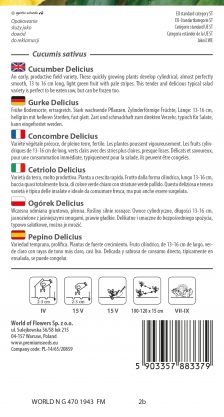 Cucumber Delicius - seeds