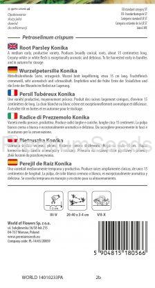 Radice di Prezzemolo Konika - semi
