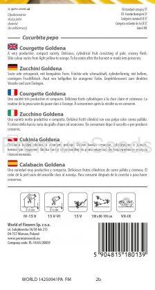 Calabacín Goldena - semillas