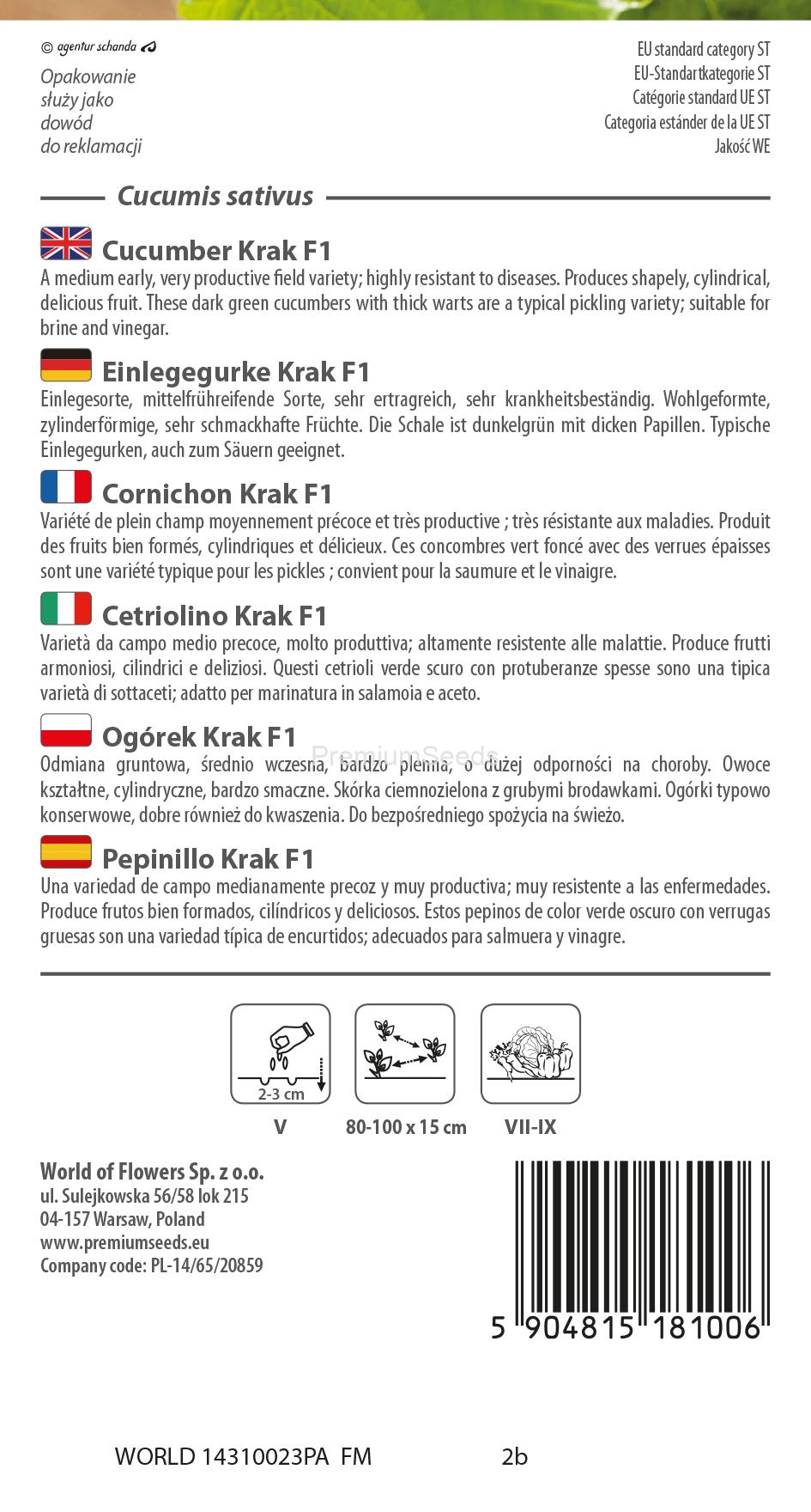WORLD 14310023PA.indd Cornichon Krak F1 – semences