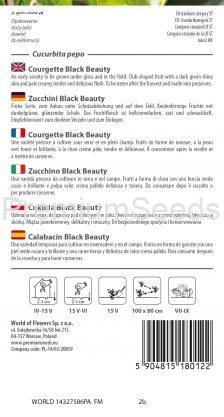 Courgette Black Beauty - semences