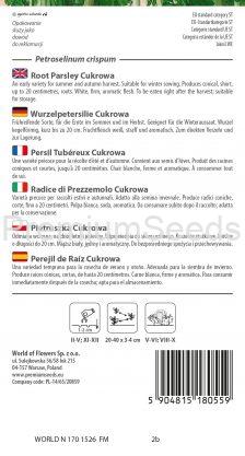 Perejil de Raíz Cukrowa - semillas