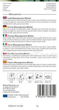 Poireau Blauwgroene Winter - semences
