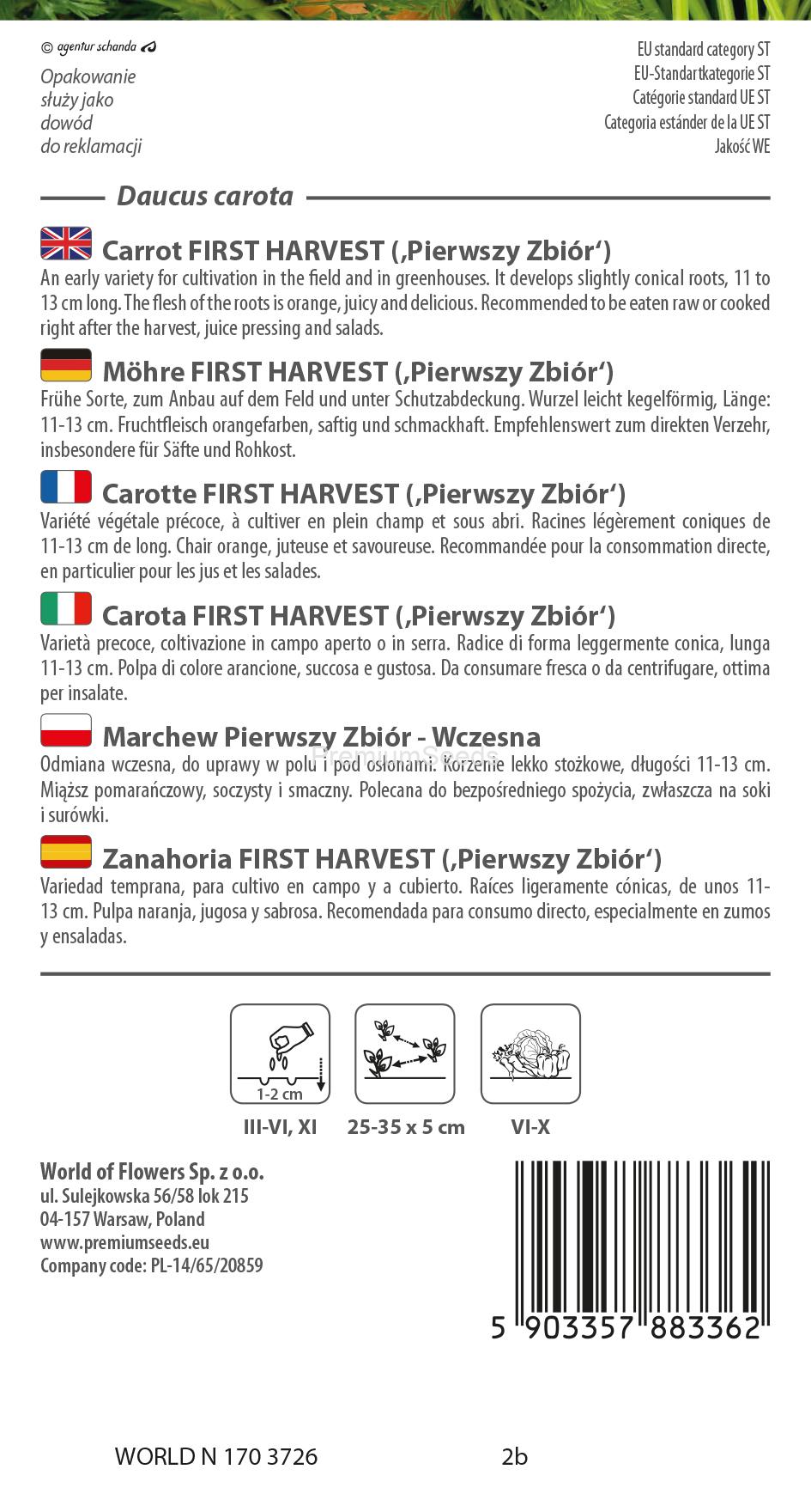 WORLD N 170 3726.indd Carotte First Harvest - semences