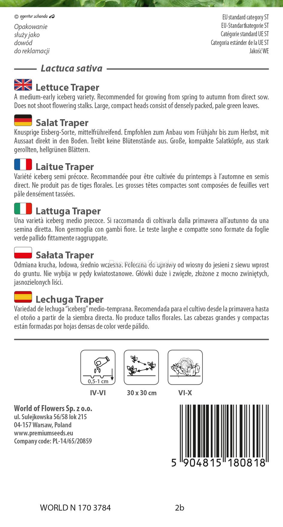 WORLD N 170 3784.indd Laitue Traper - semences