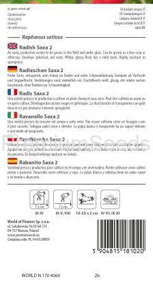 Rabanito Saxa 2 – semillas