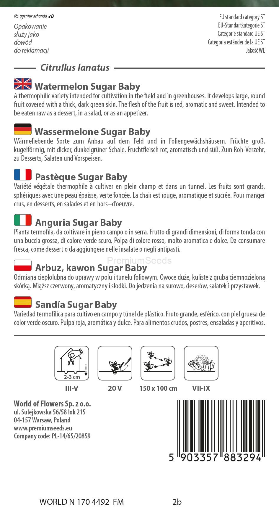 WORLD N 170 4492.indd Pastèque Sugar Baby – semences