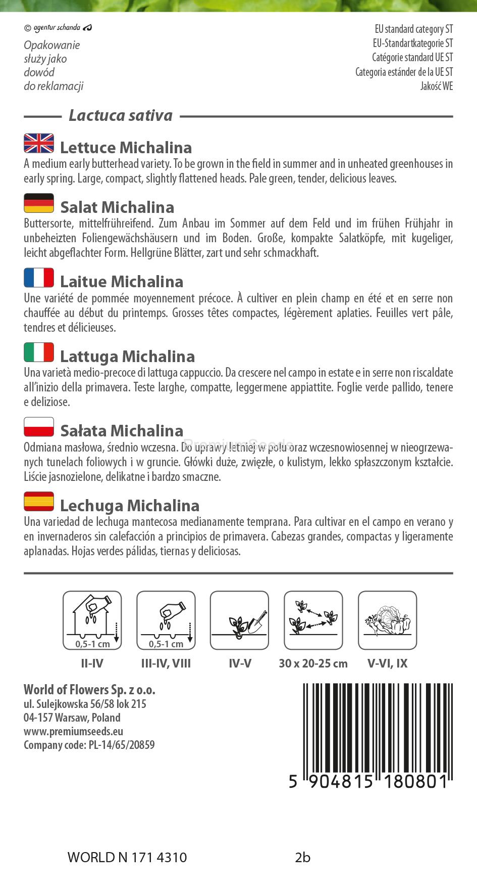 WORLD N 171 4310.indd Lechuga Michalina – semillas