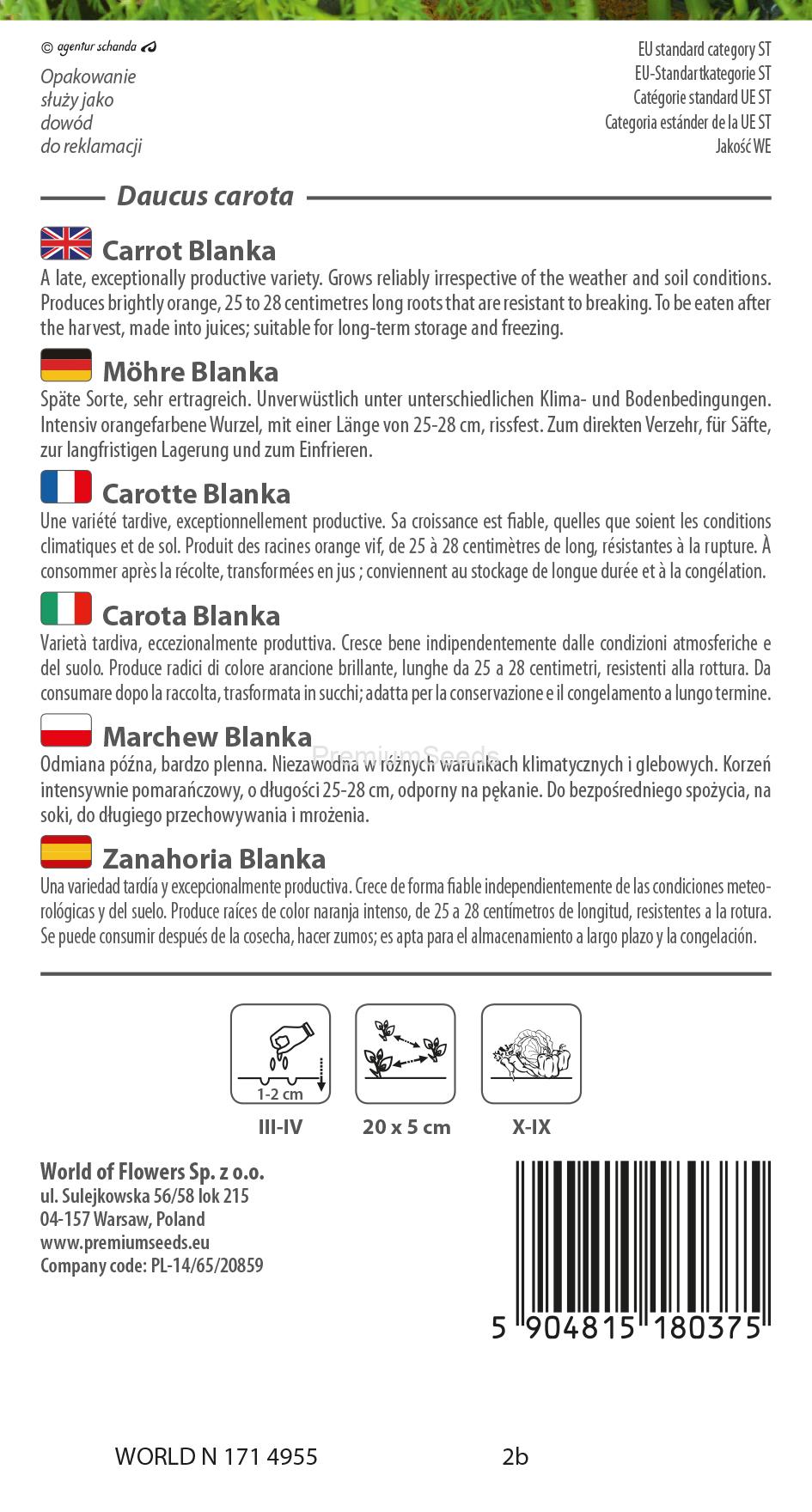 WORLD N 171 4955.indd Carotte Blanka – semences