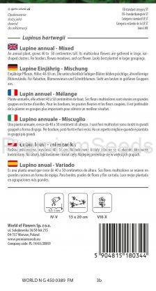 Lupin annuel - Mélange - semences