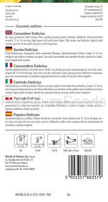 Pepino Delicius – semillas