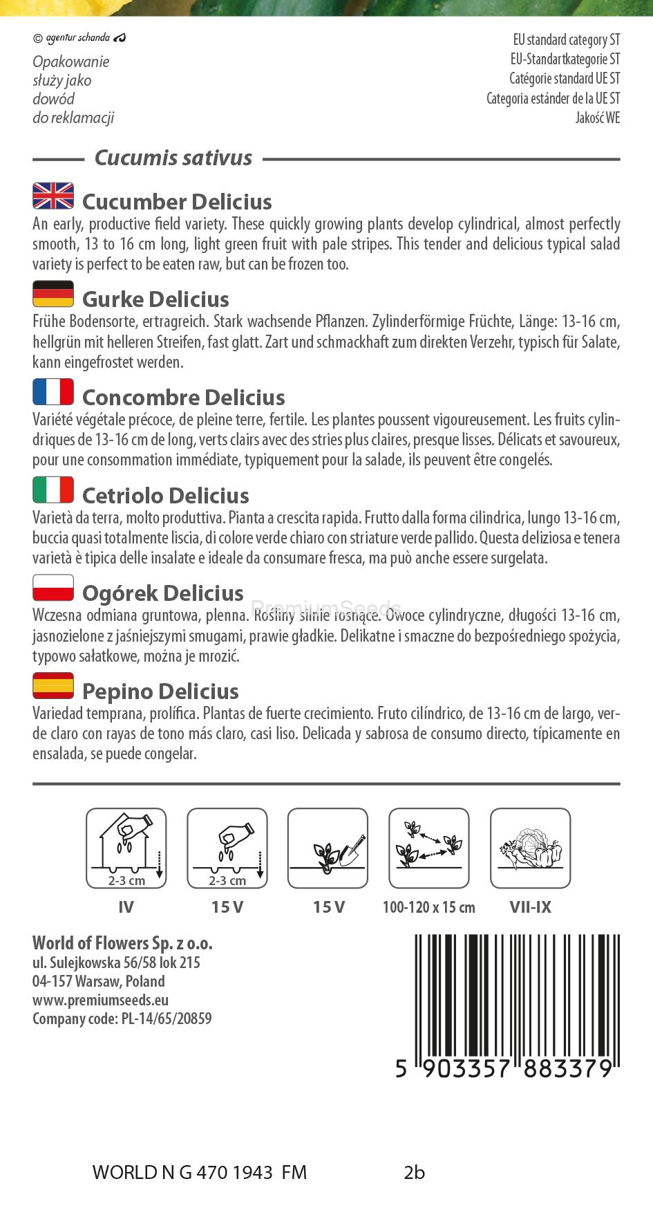 WORLD N G 470 1943.indd Pepino Delicius – semillas