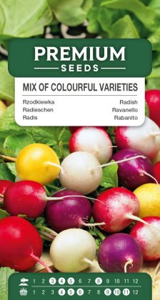 Radish – mix of colourful varieties – seeds