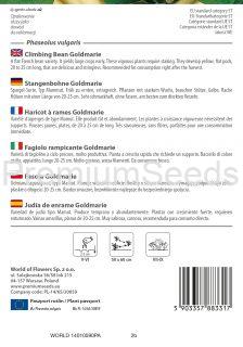 Haricot À Rames Goldmarie - semences