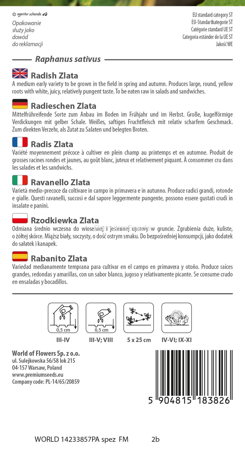 WORLD 14233857PA spez.indd Rabanito Zlata - semillas