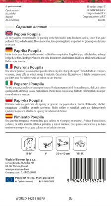 Pepper Poupila - seeds