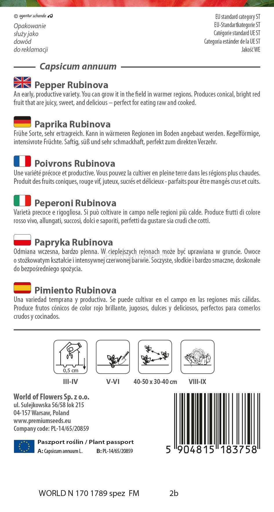 WORLD N 170 1789 spez.indd Pepper Rubinova - seeds