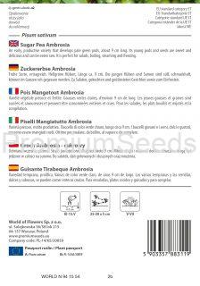 Pois Mangetout Ambrosia - semences