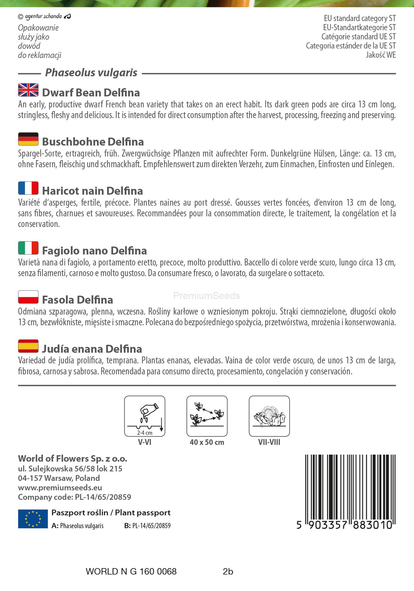 WORLD N G 160 0068.indd Fagiolo nano Delfina - semi