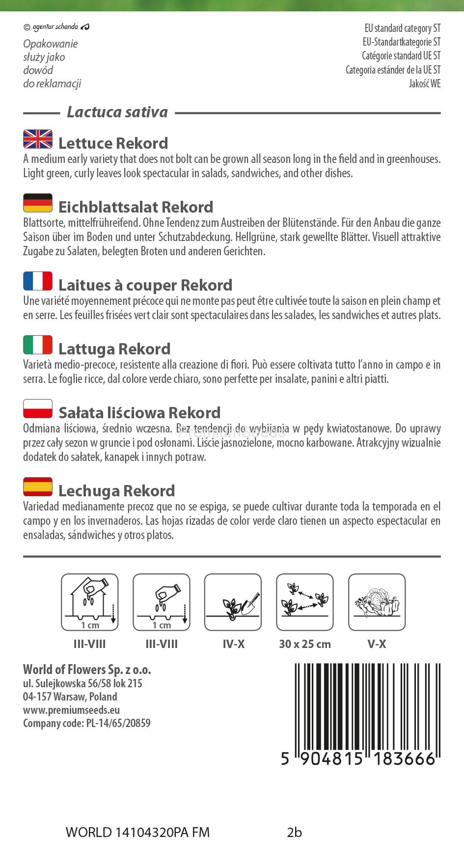 WORLD 14104320PA.indd Lattuga Rekord - semi