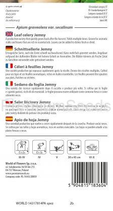 Apio de hoja Jemny - semillas