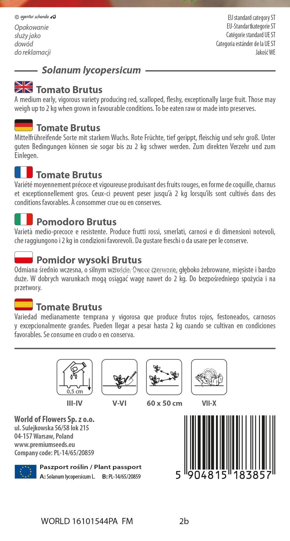 WORLD 16101544PA.indd Tomate Brutus - semillas
