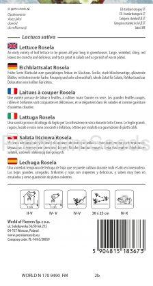 Lechuga Rosela - semillas