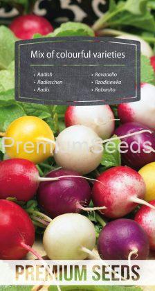Rabanito - Mezcla De Variedades Coloridas - semillas