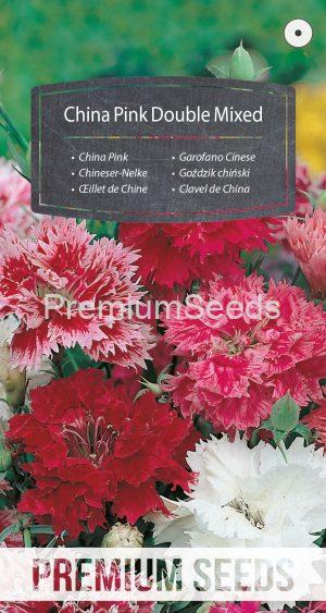 China Pink Dianthus Double Mixed - seeds