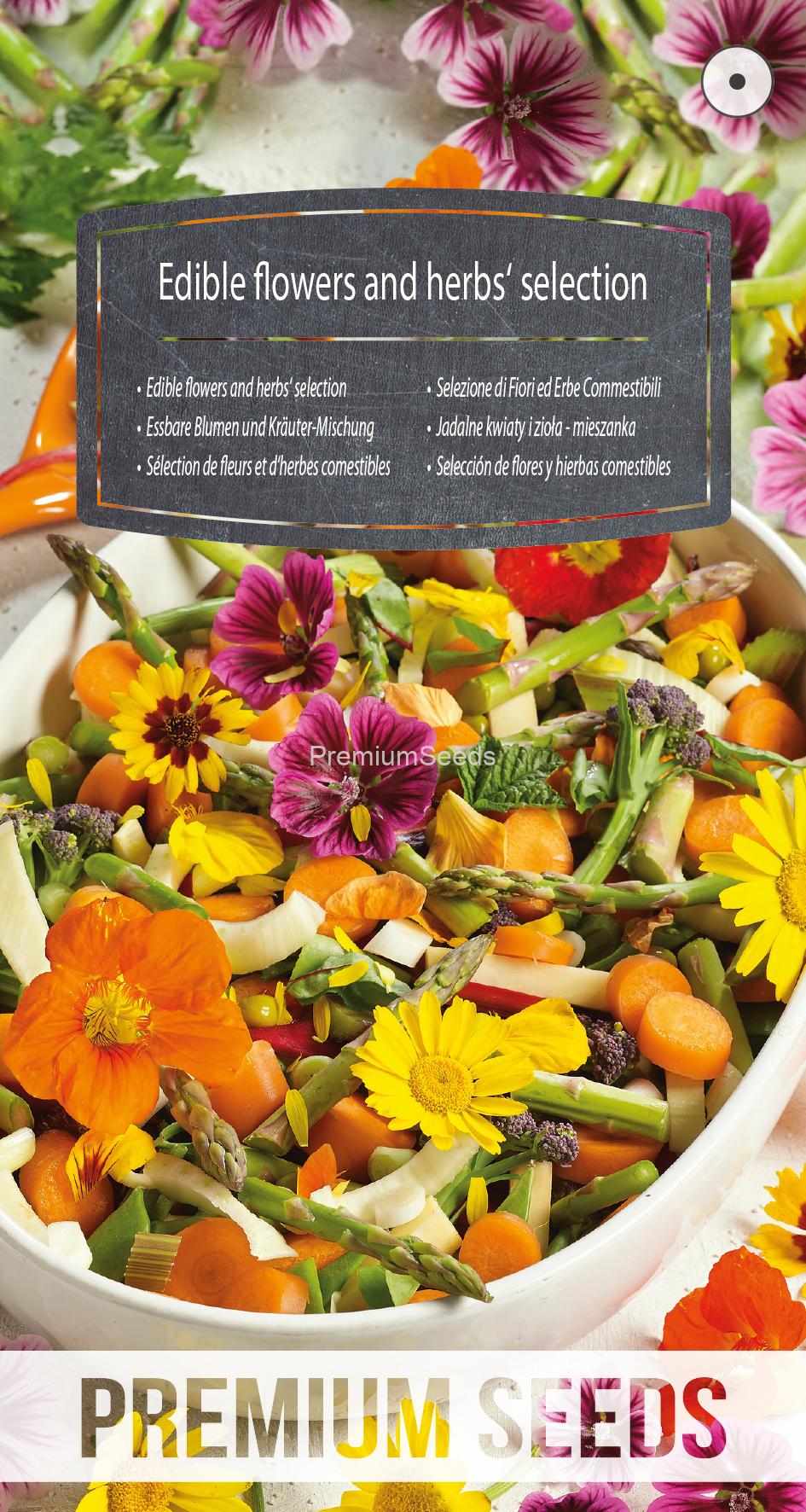 WORLD N 210 1330.indd Edible flowers and herbs' selection - seeds