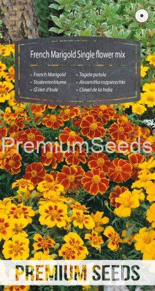 French Marigold - Single flower mix - seeds