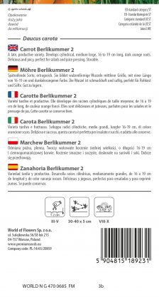 Carrot Berlikumer 2 - seeds