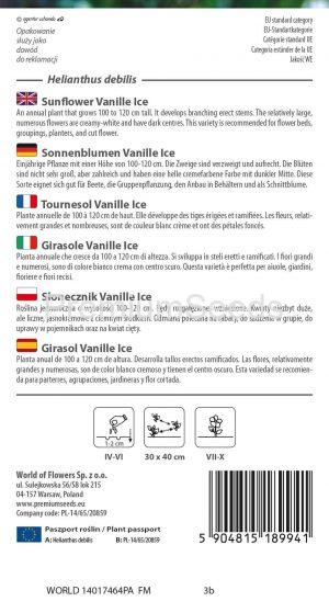 Girasol Vanille Ice - semillas