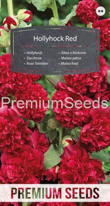 Hollyhock - Red - seeds