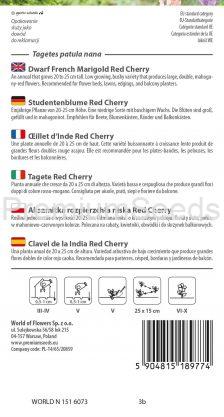 Clavel de la India Red Cherry - semilla