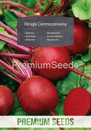 Beetroot ROUND DARK RED ('Okrągły Ciemnoczerwony') – seeds